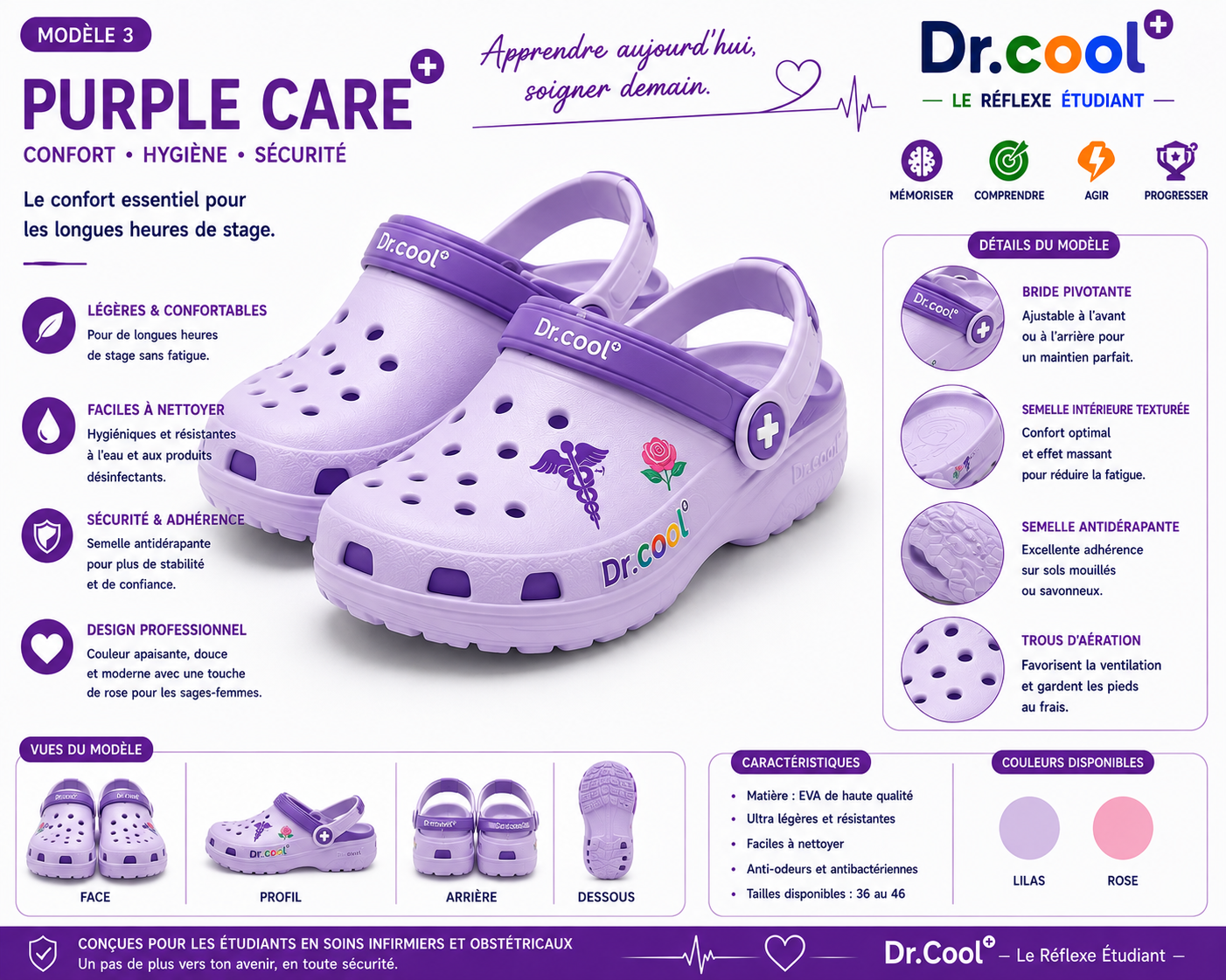 [PLACEHOLDER] Crocs Cool – Purple Care